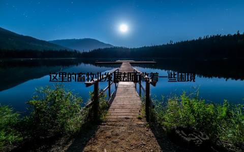 这里的畜牧业发展却面临着一些困境