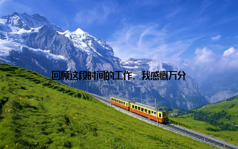 回顾这段时间的工作, 我感慨万分