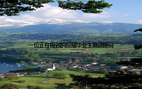 一位正在报名的应届毕业生激动地说