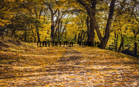 让我们携手共进, 共创辉煌!