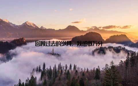 回顾过去的岁月, 我感慨万分