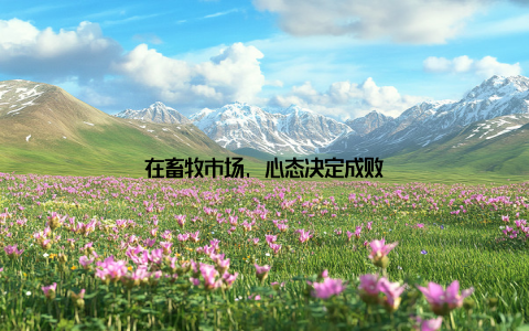 在畜牧市场, 心态决定成败