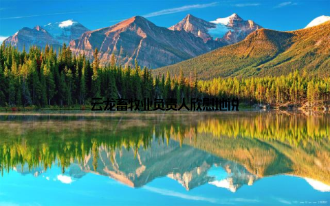 云龙畜牧业负责人欣慰地说