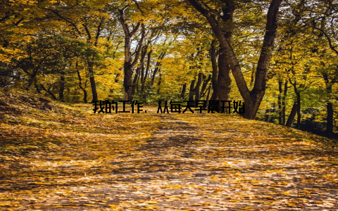 我的工作, 从每天早晨开始